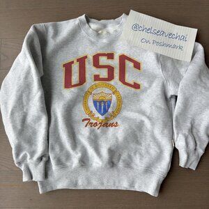Vintage USC Trojans Football Logo Sweatshirt, University Of Southern California